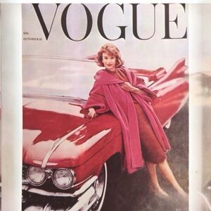 Vintage Vogue Cover October 1958